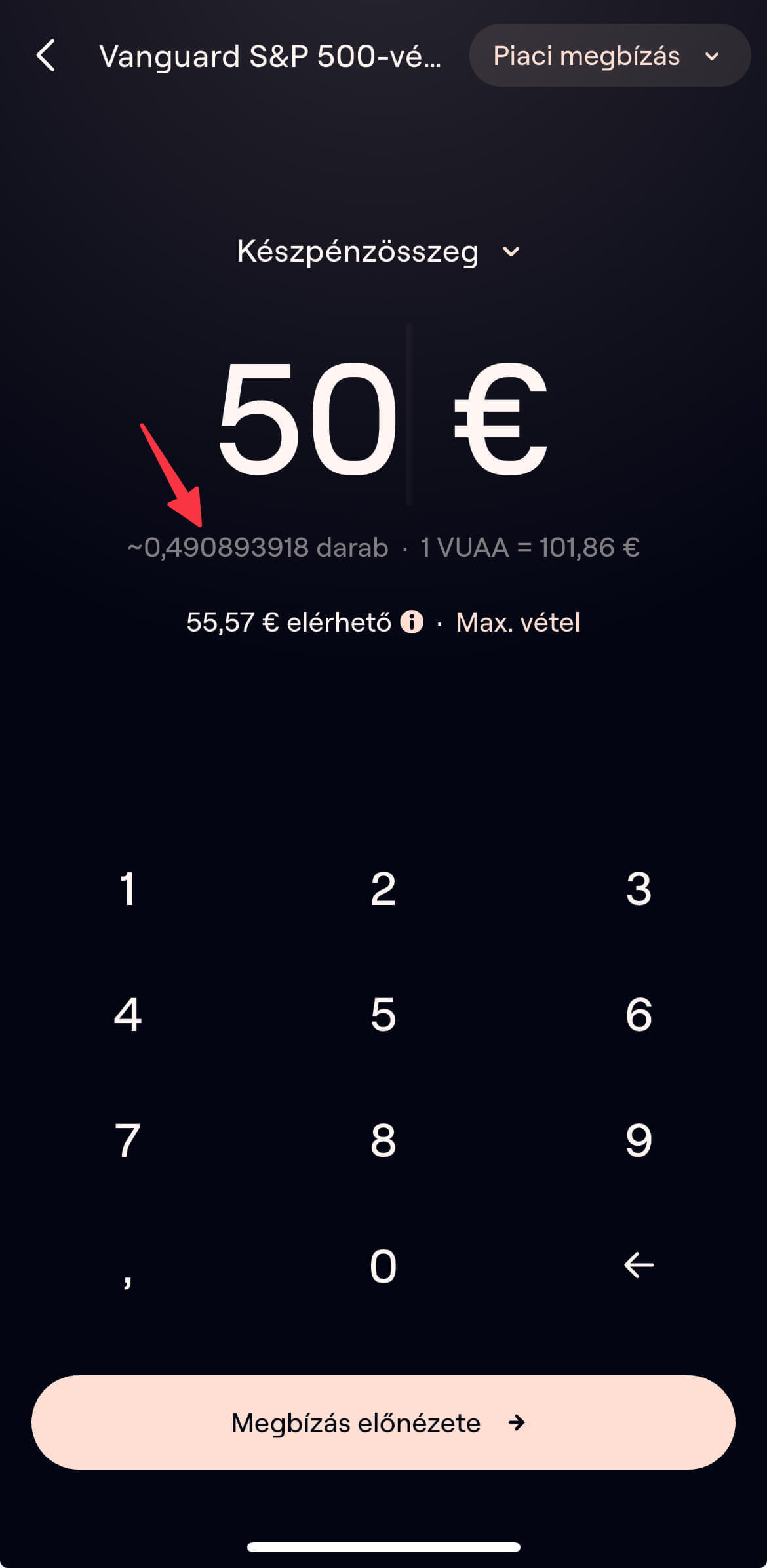 Lightyear töredékes ETF vásárlása