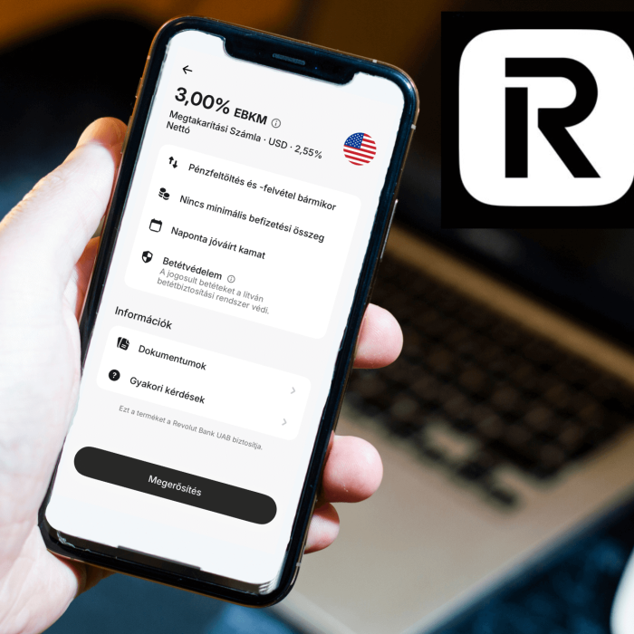 Revolut újdonság: megnyílt a dollár megtakarítási számla!
